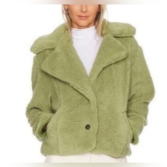 NEW FREE PEOPLE - Joplin Cozy Jacket – Sweet Pistachio - Picture 8 of 10